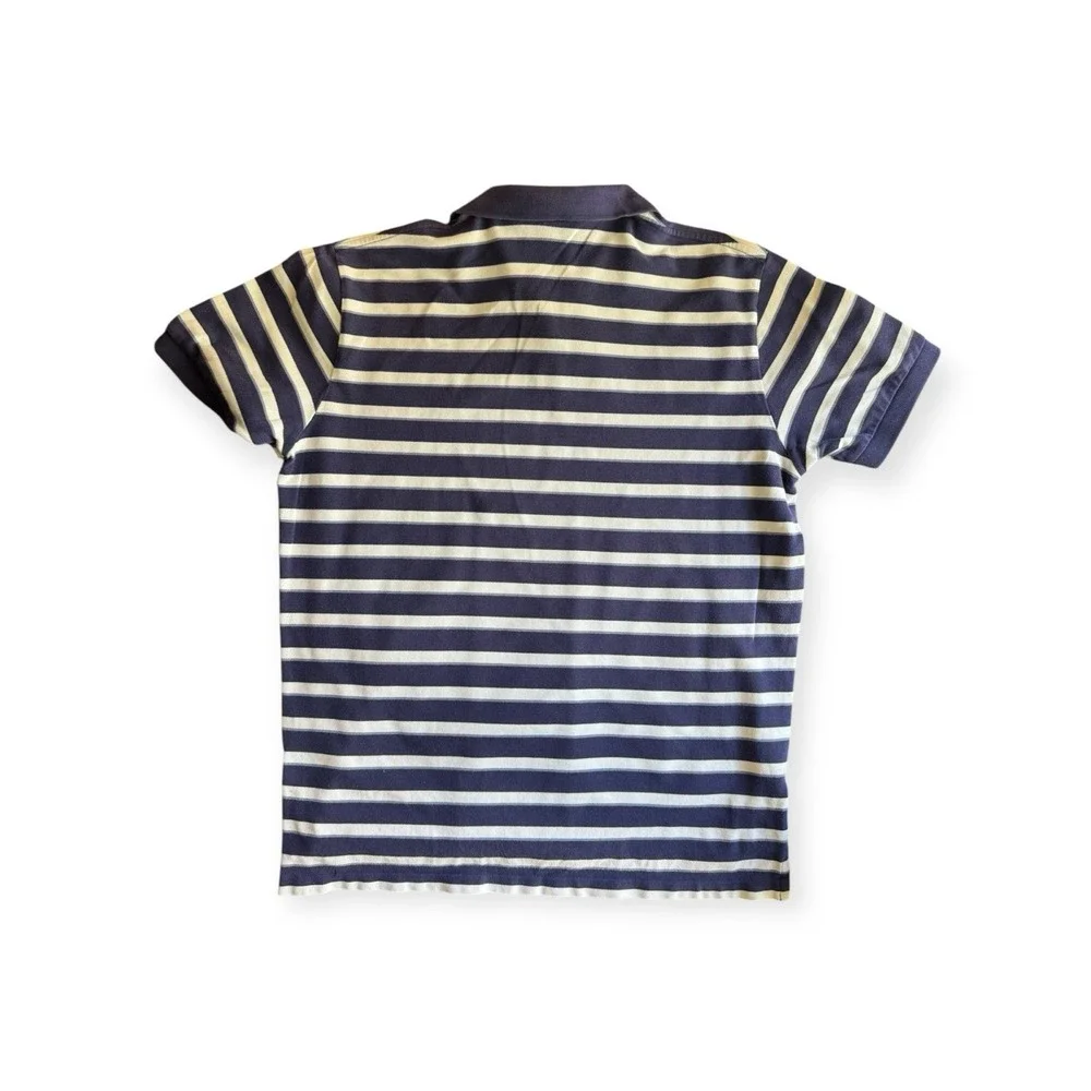 Polo Jeans Company by Ralph Lauren Mens XL  Blue And White Striped Polo‎ Shirt